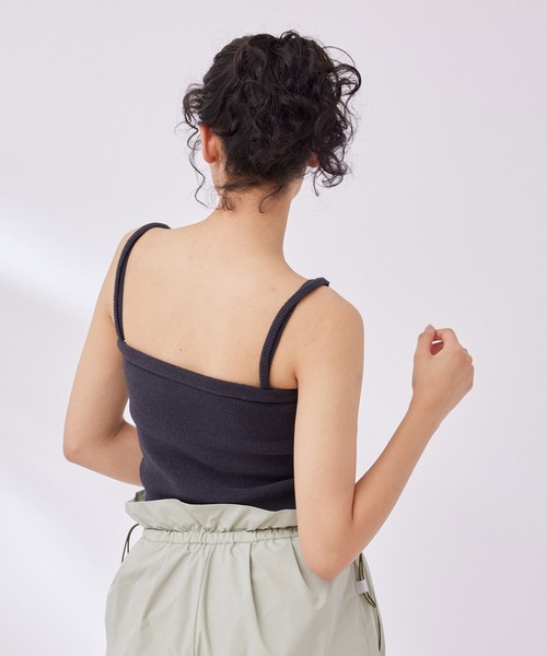 NERGY（ナージー）の「【UV】ソフトタッチ2WAYカップ付きキャミソール（キャミソール・レディース・ブラック/ライトグレー/サックスブルー・FREE）」の10枚目の写真