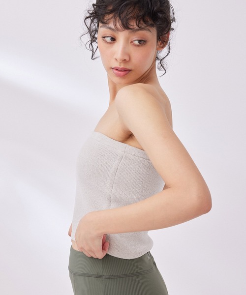 NERGY（ナージー）の「【UV】ソフトタッチ2WAYカップ付きキャミソール（キャミソール・レディース・ブラック/ライトグレー/サックスブルー・FREE）」の11枚目の写真