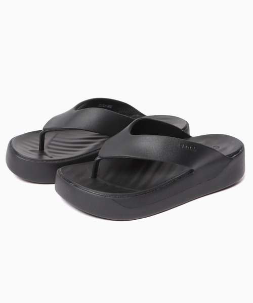 crocs(クロックス)の「CROCS/クロックス GETAWAY PLATFORM FLIP サンダル(サンダル・メンズ・ブラック/ライトブラウン/ライトイエロー/ライトブルー/ライトピンク・8/7/5/6)」の2枚目の写真