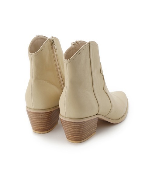 LILY BROWN(リリーブラウン)の「ウエスタンショートブーツ(ブーツ・レディース・オフホワイト/イエロー/ブラック・LARGE/SMALL/MEDIUM)」の4枚目の写真