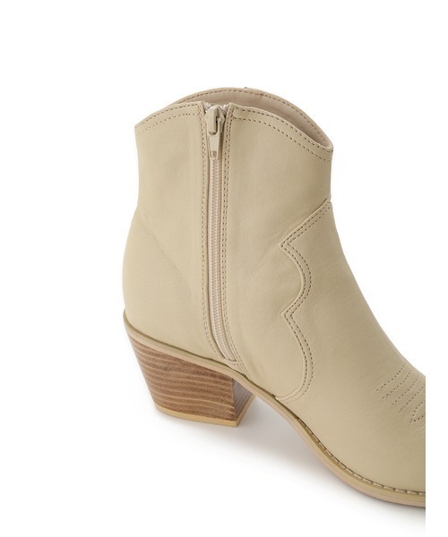 LILY BROWN(リリーブラウン)の「ウエスタンショートブーツ(ブーツ・レディース・オフホワイト/イエロー/ブラック・LARGE/SMALL/MEDIUM)」の7枚目の写真