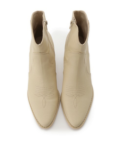 LILY BROWN(リリーブラウン)の「ウエスタンショートブーツ(ブーツ・レディース・オフホワイト/イエロー/ブラック・LARGE/SMALL/MEDIUM)」の10枚目の写真