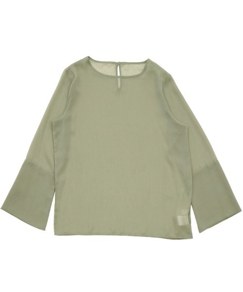 select MOCA（セレクトモカ）の「【ZOZO限定】楊柳シフォンフレアスリーブブラウス（シャツ/ブラウス・レディース・グレイッシュブルー/ブラック/アイボリー/チャコール/ライトカーキ・FREE）」の20枚目の写真