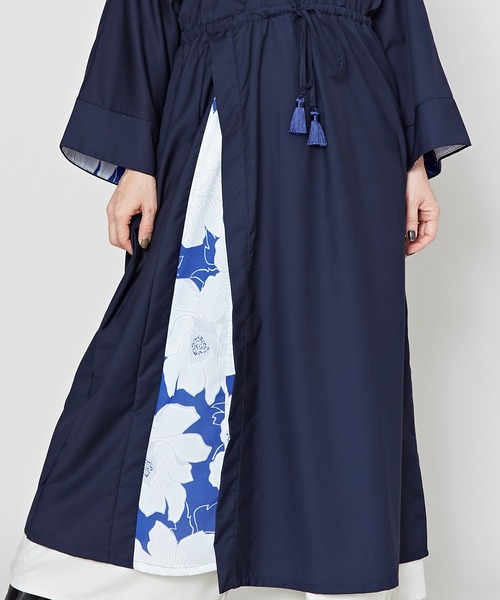 カヤ(カヤ)の「【カヤ】初春乃 裏勝りワンピース(ワンピース・レディース・ネイビー/ライトパープル/エンジ・FREE)」の9枚目の写真