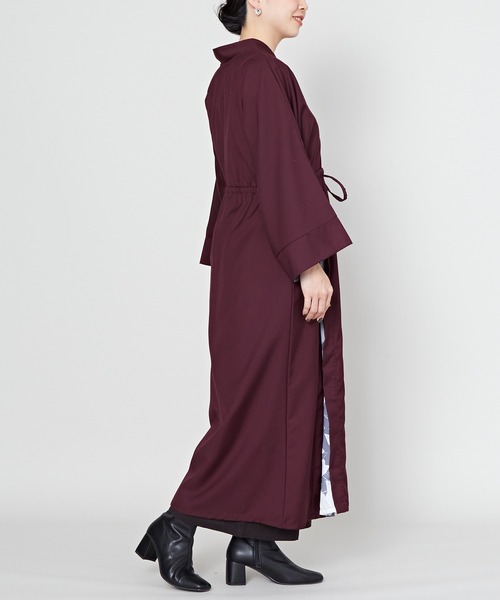 カヤ(カヤ)の「【カヤ】初春乃 裏勝りワンピース(ワンピース・レディース・ネイビー/ライトパープル/エンジ・FREE)」の17枚目の写真