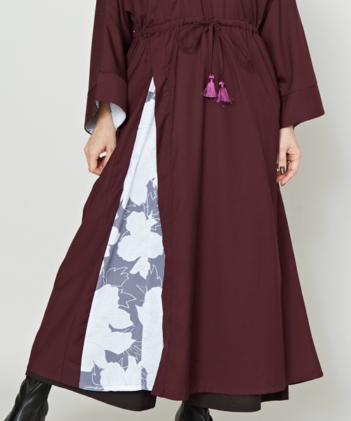 カヤ(カヤ)の「【カヤ】初春乃 裏勝りワンピース(ワンピース・レディース・ネイビー/ライトパープル/エンジ・FREE)」の19枚目の写真