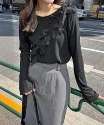 CAPRICIEUX LE'MAGE | 【WEB限定】チュールSETロンT(Tシャツ/カットソー)