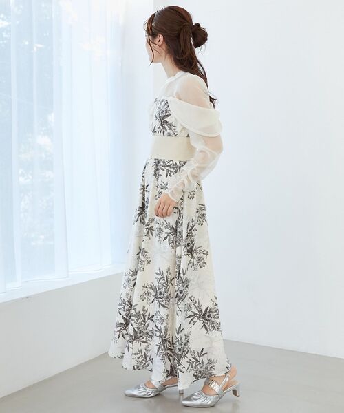 MAJESTIC LEGON(マジェスティックレゴン)の「シアードッキングコルセットワンピ(ワンピース・レディース・ホワイト系その他2/ホワイト系その他/グレー系その他・SMALL/MEDIUM)」の14枚目の写真