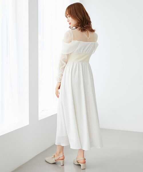MAJESTIC LEGON(マジェスティックレゴン)の「シアードッキングコルセットワンピ(ワンピース・レディース・ホワイト系その他2/ホワイト系その他/グレー系その他・SMALL/MEDIUM)」の22枚目の写真