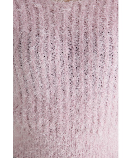 rienda（リエンダ）の「コンパクトシアーシャギーニットトップス 春服（ニット/セーター・レディース・アイボリー/ピンク/ライトグレー/ベージュ・FREE）」の14枚目の写真