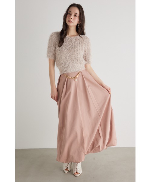 rienda（リエンダ）の「コンパクトシアーシャギーニットトップス 春服（ニット/セーター・レディース・アイボリー/ピンク/ライトグレー/ベージュ・FREE）」の17枚目の写真