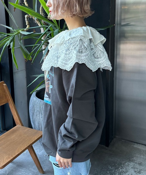 CIAOPANIC（チャオパニック）の「INDIAマルチWAYギャザーレースつけ襟