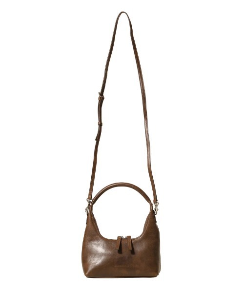 MARGE SHERWOOD(マージシャーウッド)の「HOBO MINI+STRAP(ハンドバッグ・レディース・シルバー系その他/ブラウン系その他・ONE SIZE)」の1枚目の写真