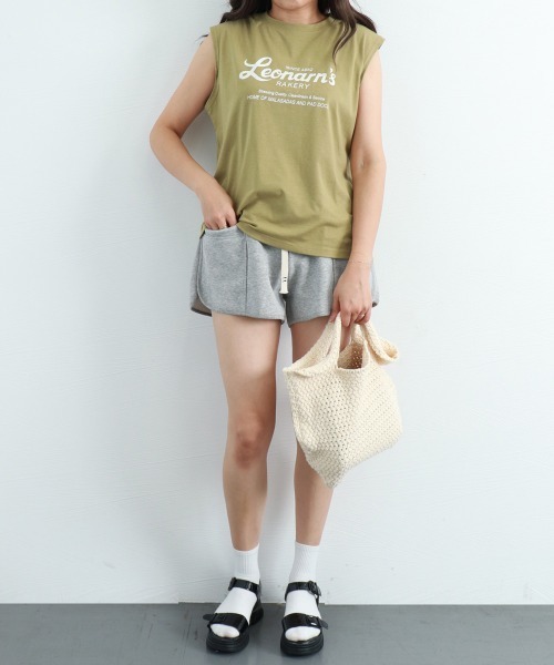 Miniministore(ミニミニストア)の「ショートパンツ ハイウエスト短パン 韓国(スウェットパンツ・レディース・グレー/ブラック・L/M)」の22枚目の写真