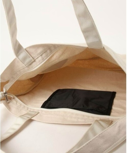 THRASHER(スラッシャー)の「THRASHER スラッシャー トートバッグ (2WAY・ダブルジッパー) Tote Shoulder L(ST)(ショルダーバッグ・メンズ・ベージュ系その他/ホワイト系その他/ブラック系その他/グレー系その他/ホワイト系その他2/ブラック系その他2・FREE)」の7枚目の写真