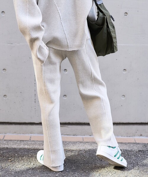 FREAK'S STORE（フリークスストア）の「ダメージ ワッフルパンツ/ イージーパンツ（その他パンツ・レディース・ナチュラル/ピンク/ブラック・ﾌﾘ-）」の9枚目の写真