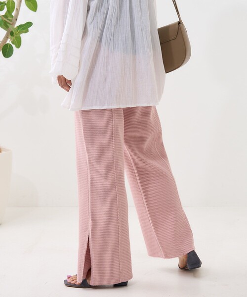 FREAK'S STORE（フリークスストア）の「ダメージ ワッフルパンツ/ イージーパンツ（その他パンツ・レディース・ナチュラル/ピンク/ブラック・ﾌﾘ-）」の15枚目の写真