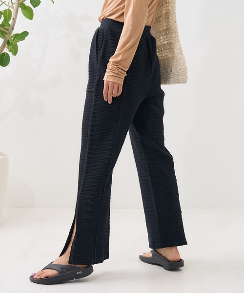 FREAK'S STORE（フリークスストア）の「ダメージ ワッフルパンツ/ イージーパンツ（その他パンツ・レディース・ナチュラル/ピンク/ブラック・ﾌﾘ-）」の19枚目の写真