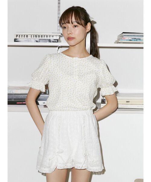 merry jenny(メリージェニー)の「レースキュロット(チノパンツ・レディース・ブラック/オフホワイト・FREE)」の22枚目の写真