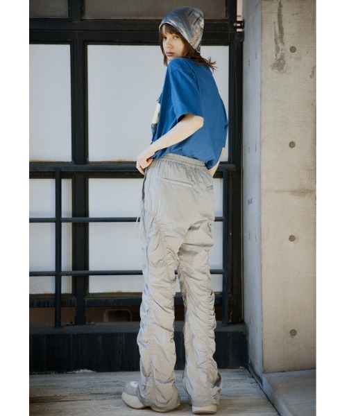 SLY（スライ）の「ASYMMETRY GATHER PT アシンメトリー ギャザー パンツ / セットアップ可（スラックス・レディース・ライトグリーン/ブラック/シルバー・1/2）」の19枚目の写真