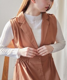 TRIANGLE PALETTE | オープンカラーノースリシャツワンピース(シャツワンピース)