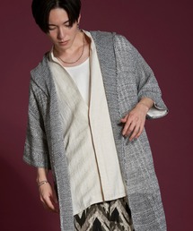 【NO ID.】Changing Knit Half Sleeve Cardigan / チェンジング ニット ハーフ スリーブ カーディガン