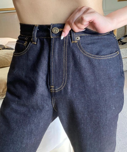 epine(エピヌ)の「《《Brigitte Bardot×epine》》e button B.B. jeans(デニムパンツ・レディース・ブルー/ブラック・S/M)」の15枚目の写真