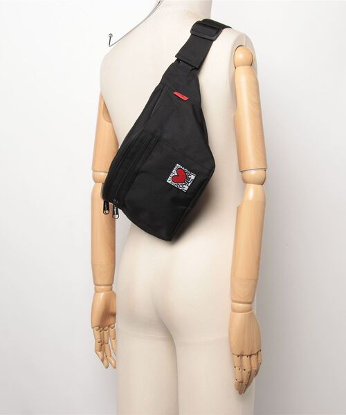 Keith Haring（キース・ヘリング）の「Keith Haring/ / ウエストバッグ / 15600（ボディバッグ/ウエストポーチ・レディース・ホワイト/ブラック・ONESIZE）」の9枚目の写真