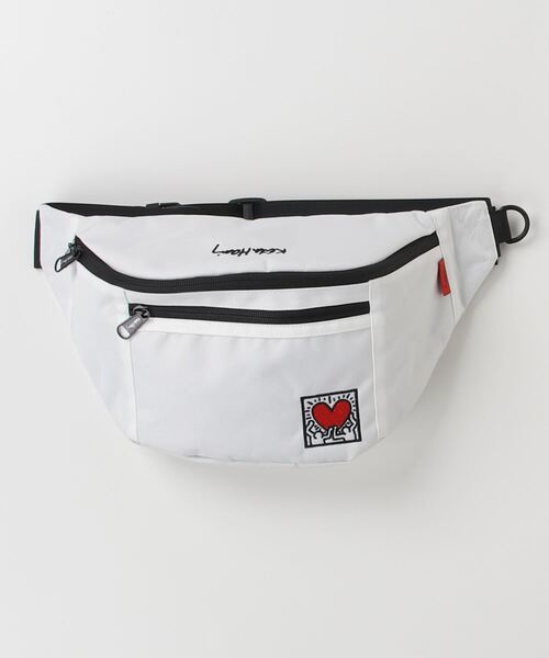 Keith Haring（キース・ヘリング）の「Keith Haring/ / ウエストバッグ / 15600（ボディバッグ/ウエストポーチ・レディース・ホワイト/ブラック・ONESIZE）」の3枚目の写真