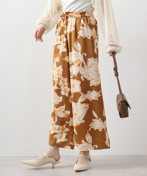 EGLANTINE(エグランティーヌ)の「Eglantine プリントパンツ(その他パンツ・レディース・ブラック/ベージュ/キャメル・40)」の21枚目の写真
