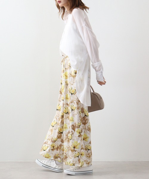EGLANTINE(エグランティーヌ)の「Eglantine プリントパンツ(その他パンツ・レディース・ブラック/ベージュ/キャメル・40)」の18枚目の写真
