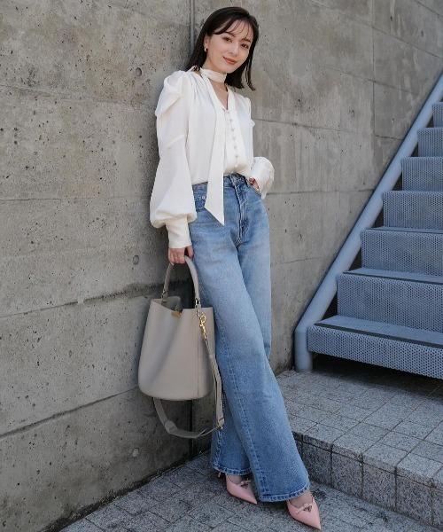 XSサイズあり】Wide leg denim/ワイドレッグデニム（デニムパンツ
