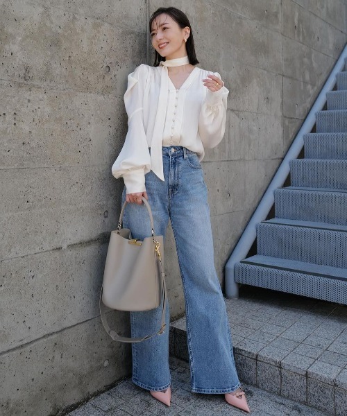 XSサイズあり】Wide leg denim/ワイドレッグデニム（デニムパンツ