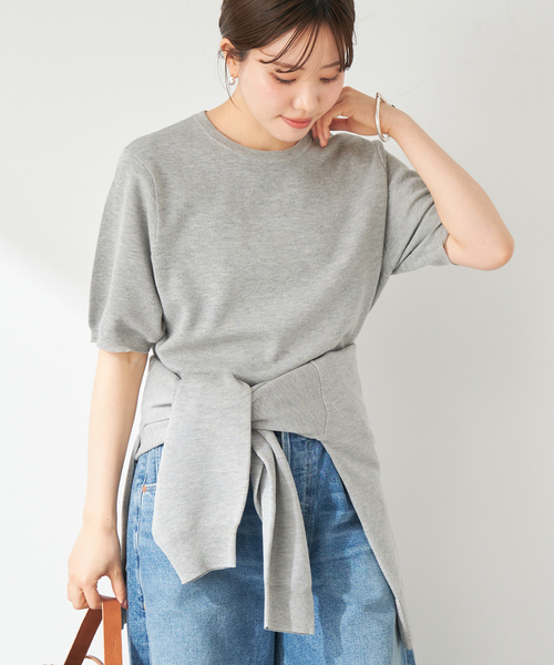 2022年プラージュplage購入☆ピュアアンサンブルニット☆グレー☆イエナ良品 Fluffy half ニット（ニット/セーター）｜Plage（プラージュ）の