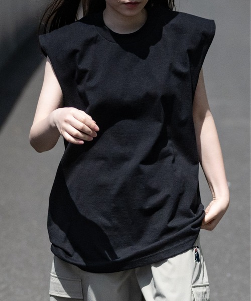 PRO CLUB （プロクラブ）の「【22】〔PROCLUB/プロクラブ〕ヘビーウェイトクルーネック ノースリーブ（タンクトップ・メンズ・ホワイト/ネイビー/グレー/ブラック・MEDIUM/LARGE/X-LARGE）」の3枚目の写真