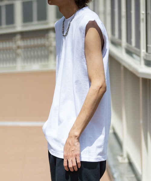 PRO CLUB （プロクラブ）の「【22】〔PROCLUB/プロクラブ〕ヘビーウェイトクルーネック ノースリーブ（タンクトップ・メンズ・ホワイト/ネイビー/グレー/ブラック・MEDIUM/LARGE/X-LARGE）」の16枚目の写真