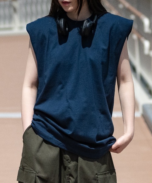 PRO CLUB （プロクラブ）の「【22】〔PROCLUB/プロクラブ〕ヘビーウェイトクルーネック ノースリーブ（タンクトップ・メンズ・ホワイト/ネイビー/グレー/ブラック・MEDIUM/LARGE/X-LARGE）」の8枚目の写真