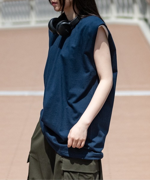 PRO CLUB （プロクラブ）の「【22】〔PROCLUB/プロクラブ〕ヘビーウェイトクルーネック ノースリーブ（タンクトップ・メンズ・ホワイト/ネイビー/グレー/ブラック・MEDIUM/LARGE/X-LARGE）」の9枚目の写真