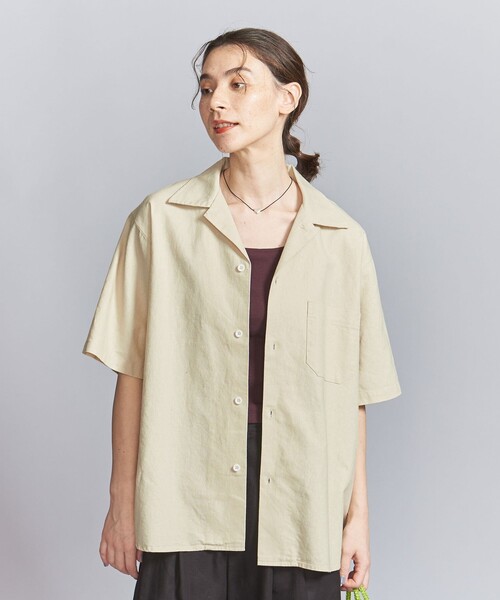 ARMY TWILL（アーミーツイル）の「【別注】＜ARMY TWILL＞オープンカラー シャツ（シャツ/ブラウス・レディース・ナチュラル/ケリー・FREE）」の3枚目の写真
