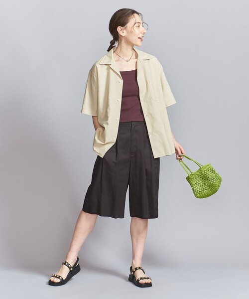ARMY TWILL（アーミーツイル）の「【別注】＜ARMY TWILL＞オープンカラー シャツ（シャツ/ブラウス・レディース・ナチュラル/ケリー・FREE）」の5枚目の写真