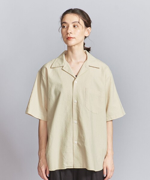 ARMY TWILL（アーミーツイル）の「【別注】＜ARMY TWILL＞オープンカラー シャツ（シャツ/ブラウス・レディース・ナチュラル/ケリー・FREE）」の11枚目の写真