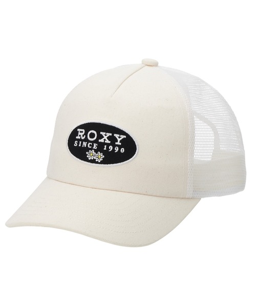 ROXY（ロキシー）の「PRECIOSA FLOWER/ロキシーキャンバスオーバルロゴメッシュキャップ(帽子)（キャップ・レディース・ブラック/ホワイト/レッド・FREE）」の2枚目の写真