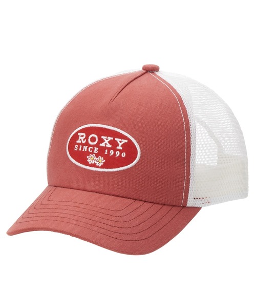 ROXY（ロキシー）の「PRECIOSA FLOWER/ロキシーキャンバスオーバルロゴメッシュキャップ(帽子)（キャップ・レディース・ブラック/ホワイト/レッド・FREE）」の4枚目の写真