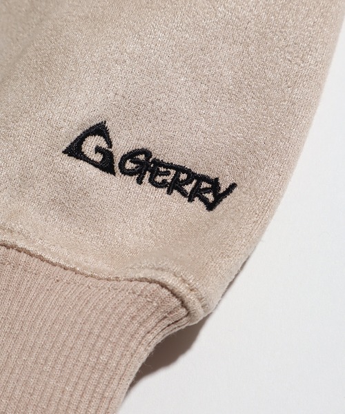 GERRY（ジェリー）の「【GERRY/ジェリー】カットスウェード ワンポイントロゴ刺繍 クルーネックスウェット（スウェット・メンズ・グレイッシュベージュ/チャコールグレー/ブルー/ミント・M/L/LL）」の16枚目の写真