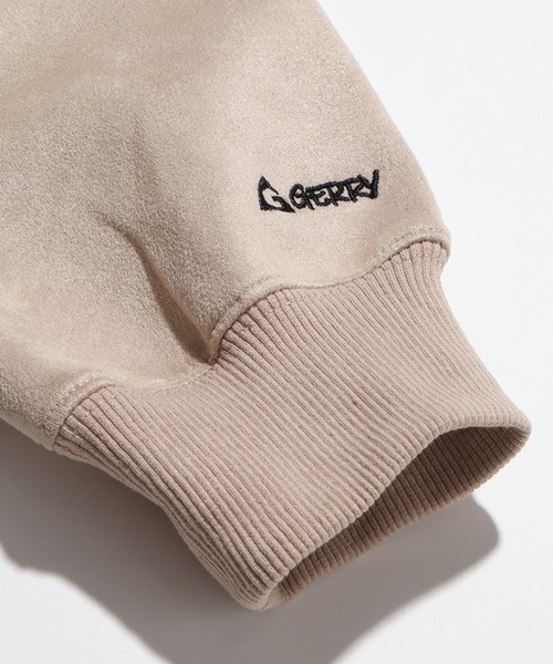 GERRY（ジェリー）の「【GERRY/ジェリー】カットスウェード ワンポイントロゴ刺繍 クルーネックスウェット（スウェット・メンズ・グレイッシュベージュ/チャコールグレー/ブルー/ミント・M/L/LL）」の14枚目の写真