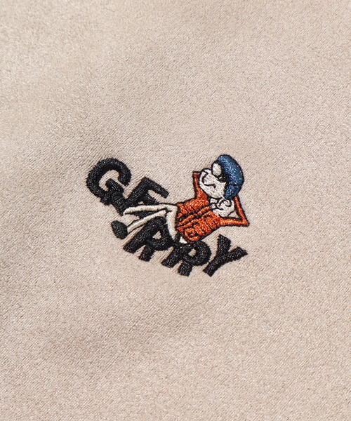 GERRY（ジェリー）の「【GERRY/ジェリー】カットスウェード ワンポイントロゴ刺繍 クルーネックスウェット（スウェット・メンズ・グレイッシュベージュ/チャコールグレー/ブルー/ミント・M/L/LL）」の17枚目の写真