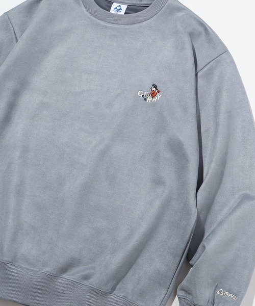 セール】【GERRY/ジェリー】カットスウェード ワンポイントロゴ刺繍