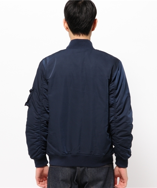 SEVENDAYS=SUNDAY(セブンデイズサンデイ)の「ポリエステルグログラン MA-1(MA-1・メンズ・ブラック/カーキ/ネイビー・SMALL/MEDIUM/LARGE)」の5枚目の写真