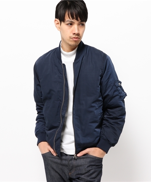 SEVENDAYS=SUNDAY(セブンデイズサンデイ)の「ポリエステルグログラン MA-1(MA-1・メンズ・ブラック/カーキ/ネイビー・SMALL/MEDIUM/LARGE)」の6枚目の写真