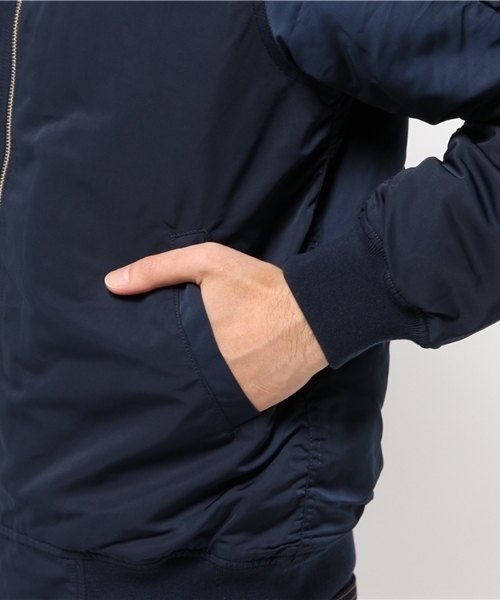 SEVENDAYS=SUNDAY(セブンデイズサンデイ)の「ポリエステルグログラン MA-1(MA-1・メンズ・ブラック/カーキ/ネイビー・SMALL/MEDIUM/LARGE)」の9枚目の写真